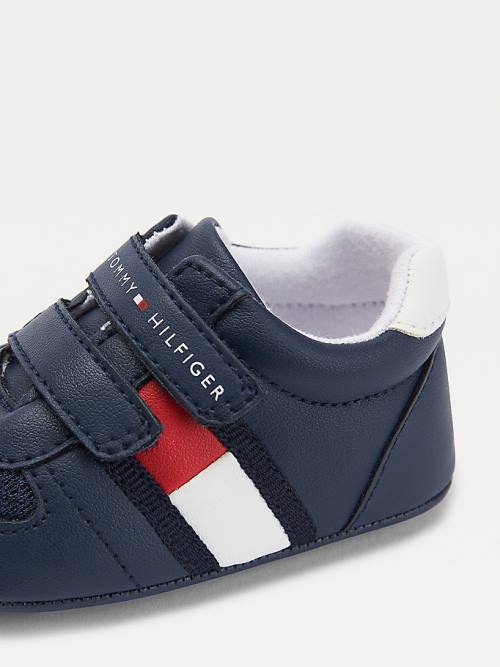 Tommy Hilfiger Padded Hook And Loop Bevestiging Sneakers Jongens Blauw | TH274SBH