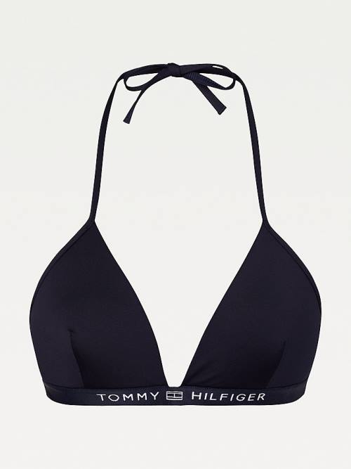 Tommy Hilfiger Padded Triangle Bikini Top Zwemkleding Dames Blauw | TH917DIY