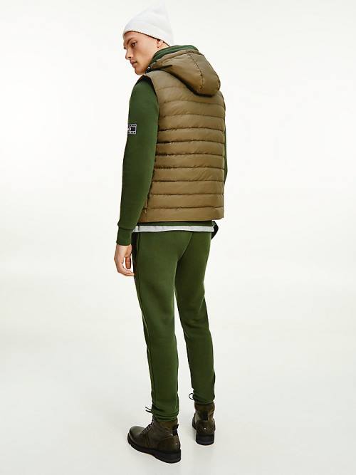 Tommy Hilfiger Peached Fleece Joggers Broek Heren Groen | TH025IXP