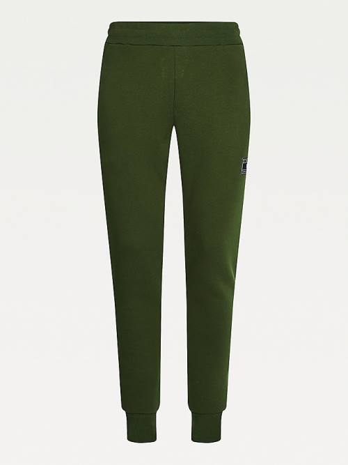 Tommy Hilfiger Peached Fleece Joggers Broek Heren Groen | TH025IXP