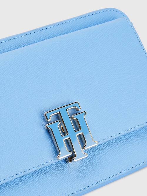 Tommy Hilfiger Pebble Grain Camera Tassen Dames Blauw | TH901DMN