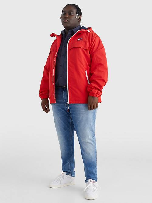 Tommy Hilfiger Plus Chicago Windbreaker Jassen Heren Rood | TH520XYD