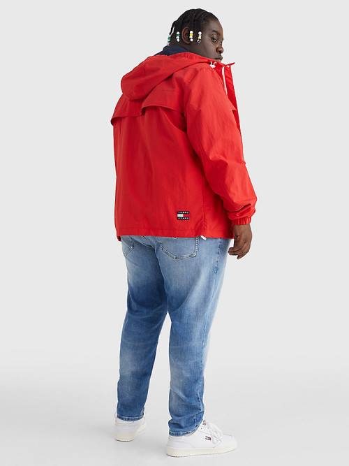 Tommy Hilfiger Plus Chicago Windbreaker Jassen Heren Rood | TH520XYD