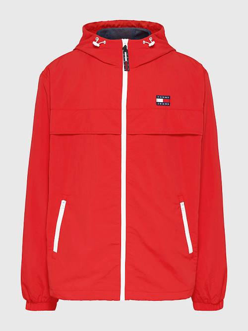 Tommy Hilfiger Plus Chicago Windbreaker Jassen Heren Rood | TH520XYD