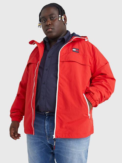 Tommy Hilfiger Plus Chicago Windbreaker Jassen Heren Rood | TH520XYD