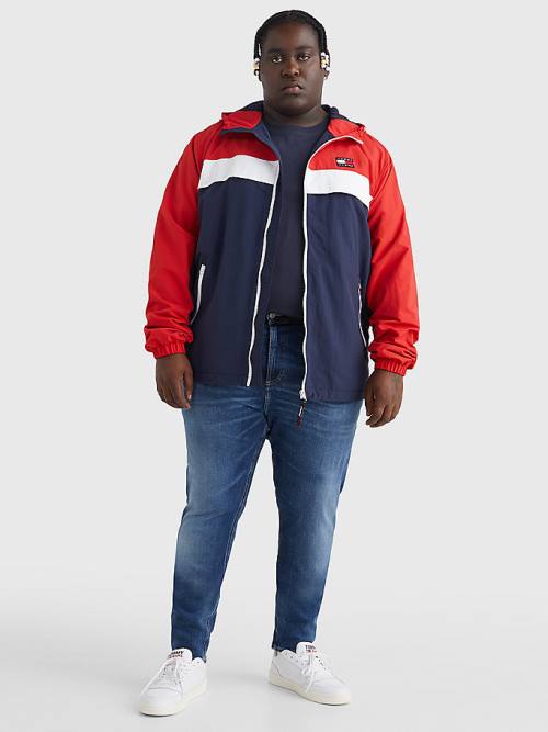 Tommy Hilfiger Plus Chicago Windbreaker Jassen Heren Blauw | TH950GJO