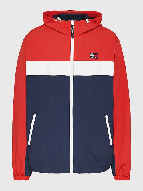 Tommy Hilfiger Plus Chicago Windbreaker Jassen Heren Blauw | TH950GJO