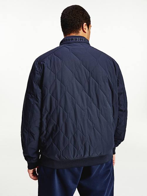 Tommy Hilfiger Plus Diamond Quilted Bomber Jassen Heren Blauw | TH912AFG