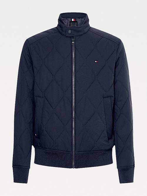 Tommy Hilfiger Plus Diamond Quilted Bomber Jassen Heren Blauw | TH912AFG