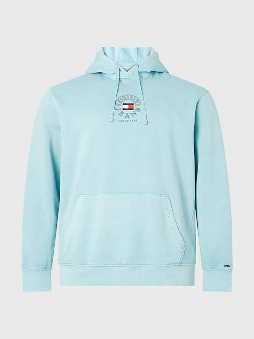 Tommy Hilfiger Plus Fleece Hoodie Heren Blauw | TH327KNT