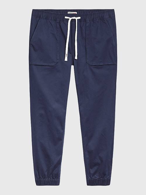 Tommy Hilfiger Plus Scanton Slim Fit Joggers Broek Heren Blauw | TH710CDV