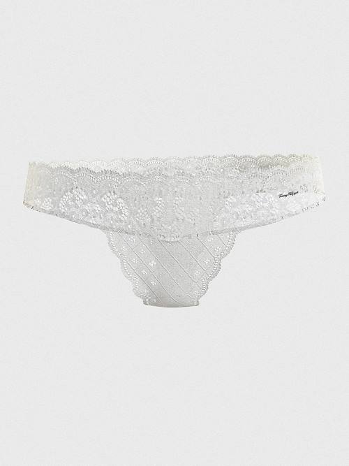 Tommy Hilfiger Prairie Kanten Brazilian Briefs Ondergoed Dames Wit | TH680XRL