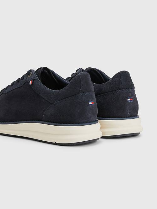 Tommy Hilfiger Premium Hybrid Suede Vrijetijdsschoenen Heren Blauw | TH905CDX