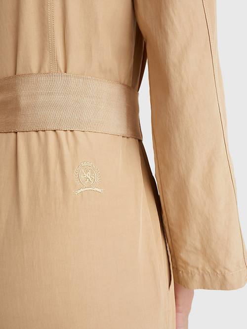 Tommy Hilfiger Prep Belted Jumpsuit Jurken Dames Beige | TH534SOZ