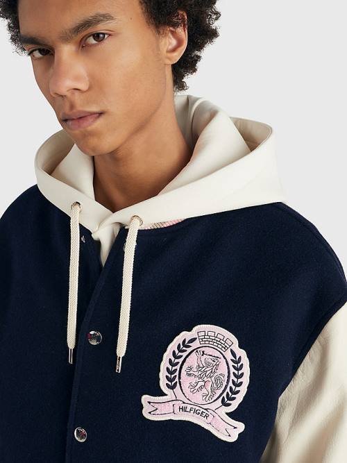 Tommy Hilfiger Prep Crest Varsity Jassen Heren Blauw | TH629LDF