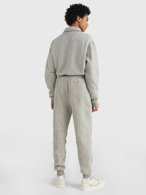 Tommy Hilfiger Prep Cuffed Piping Joggers Broek Heren Grijs | TH513VMD