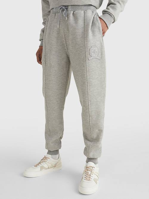 Tommy Hilfiger Prep Cuffed Piping Joggers Broek Heren Grijs | TH513VMD