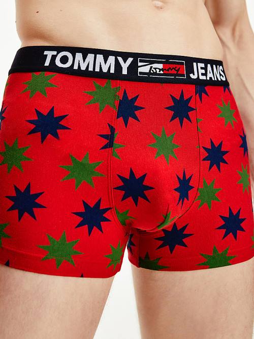 Tommy Hilfiger Print Katoenen Trunks Ondergoed Heren Beige | TH625IAM