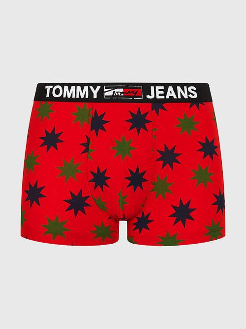 Tommy Hilfiger Print Katoenen Trunks Ondergoed Heren Beige | TH625IAM