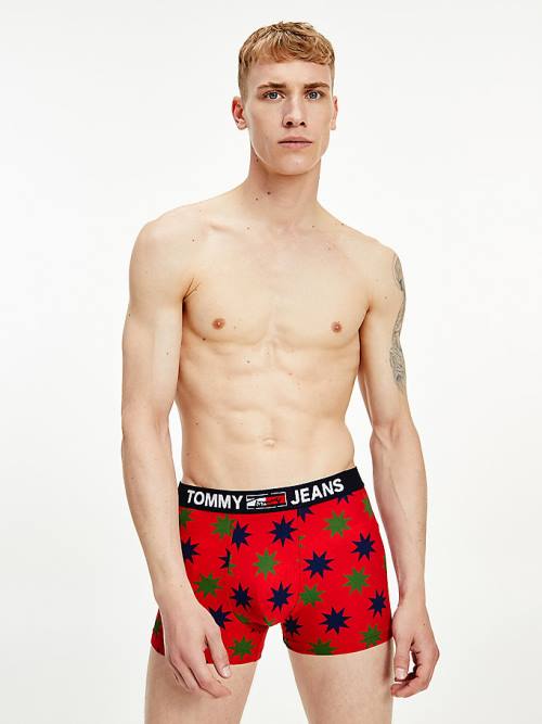 Tommy Hilfiger Print Katoenen Trunks Ondergoed Heren Beige | TH625IAM