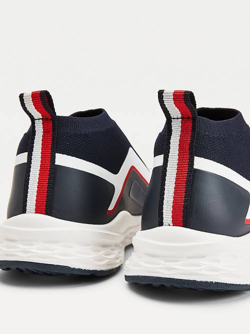 Tommy Hilfiger Pull-On Low-Top Sock Sneakers Jongens Blauw | TH723OBK