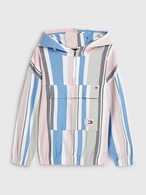 Tommy Hilfiger Pull-On Met Capuchon Stripe Overhemd Jongens Wit | TH381XOR