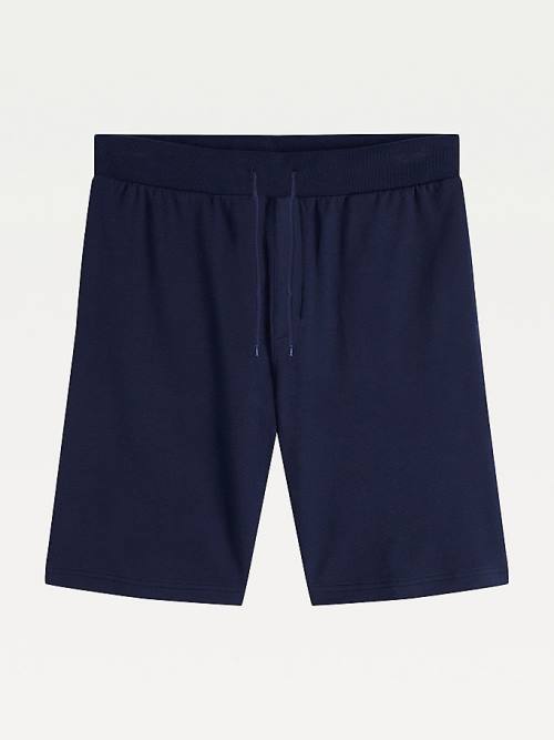 Tommy Hilfiger Pure Katoenen Shorts Pyjamas Heren Blauw | TH720IWY