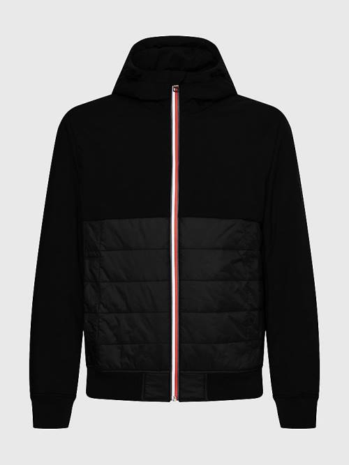 Tommy Hilfiger Quilted Panel Met Capuchon Jassen Heren Zwart | TH052GKX