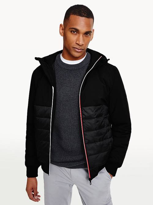 Tommy Hilfiger Quilted Panel Met Capuchon Jassen Heren Zwart | TH052GKX