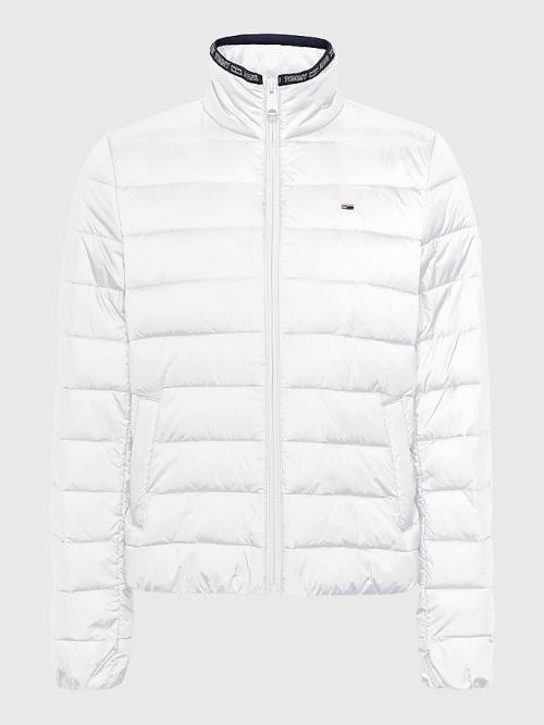 Tommy Hilfiger Quilted Zip-Thru Jassen Dames Wit | TH328SRQ