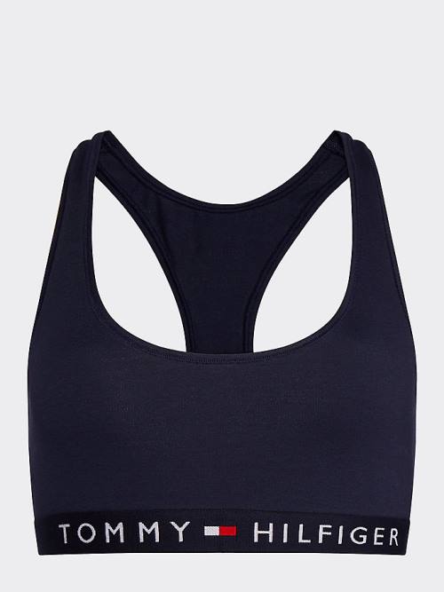 Tommy Hilfiger Racerback Scoop Neck Bralette Ondergoed Dames Blauw | TH628DXA