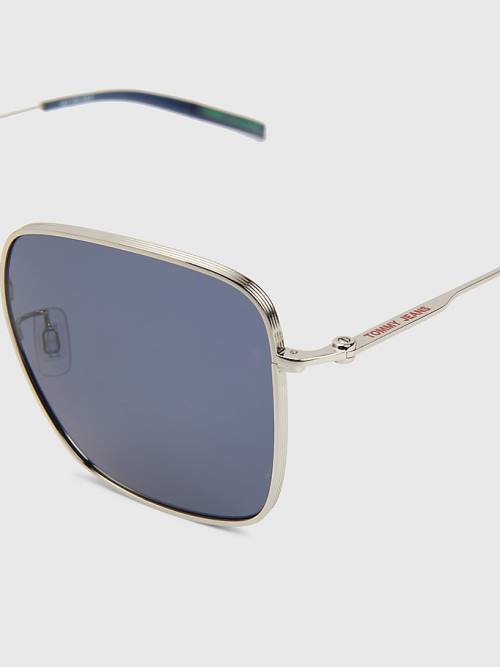 Tommy Hilfiger Rectangular Lens Zonnebril Dames Grijs | TH247BNM