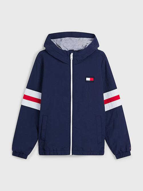 Tommy Hilfiger Recycled Colour-Blocked Padded Jassen Meisjes Blauw | TH014RYG