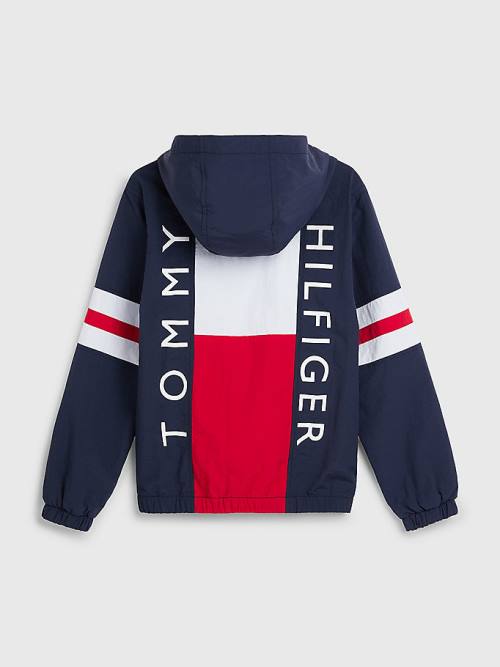 Tommy Hilfiger Recycled Colour-Blocked Padded Jassen Meisjes Blauw | TH014RYG