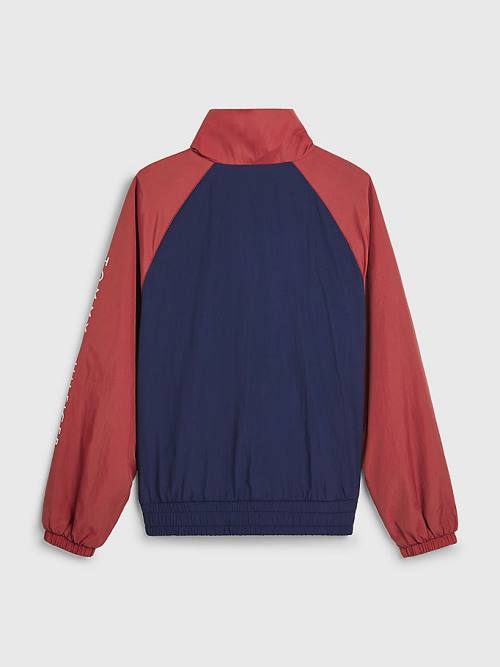 Tommy Hilfiger Recycled Colour-Blocked Track Jassen Meisjes Rood | TH107VBK