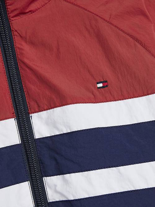 Tommy Hilfiger Recycled Colour-Blocked Track Jassen Meisjes Rood | TH107VBK