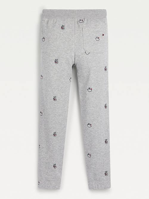 Tommy Hilfiger Recycled Embroidery Joggers Broek Meisjes Grijs | TH321QVK