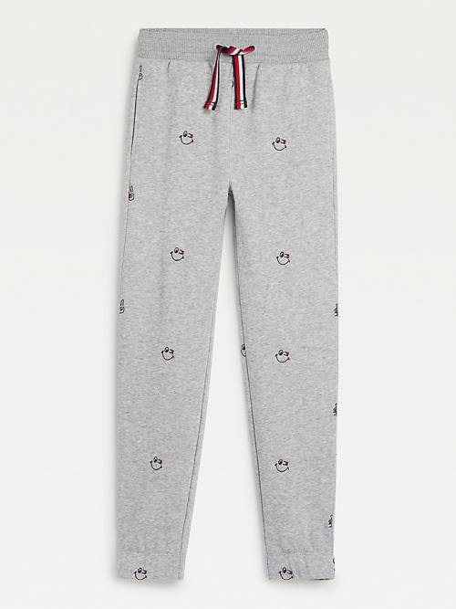 Tommy Hilfiger Recycled Embroidery Joggers Broek Meisjes Grijs | TH321QVK