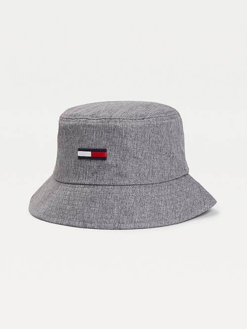 Tommy Hilfiger Recycled Melange Bucket Hoeden Heren Grijs | TH513PWV