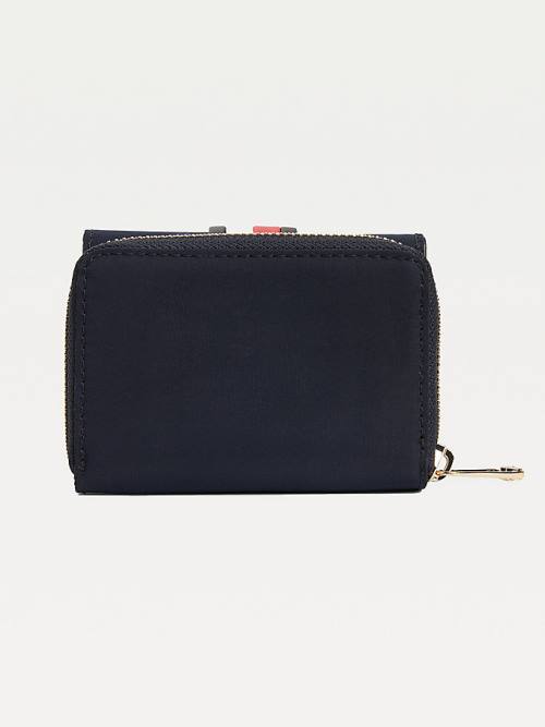 Tommy Hilfiger Recycled Monogram Portefeuille Dames Blauw | TH248UNQ