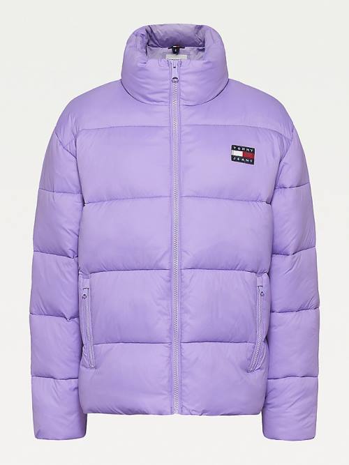 Tommy Hilfiger Recycled Nylon Puffer Jassen Dames Paars | TH158CWH