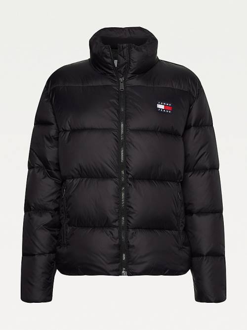 Tommy Hilfiger Recycled Nylon Puffer Jassen Dames Zwart | TH380MZQ