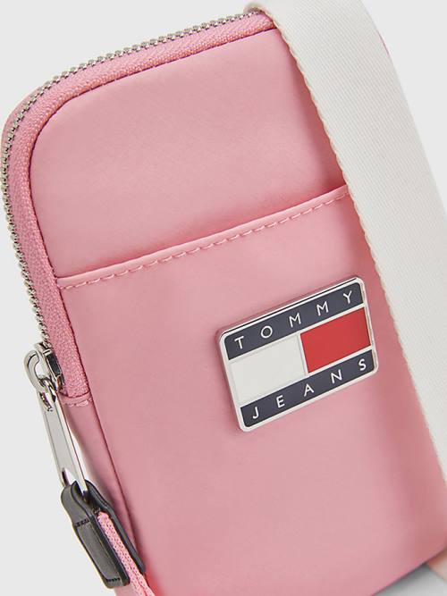 Tommy Hilfiger Recycled Phone Pouch Portefeuille Dames Roze | TH749FPZ