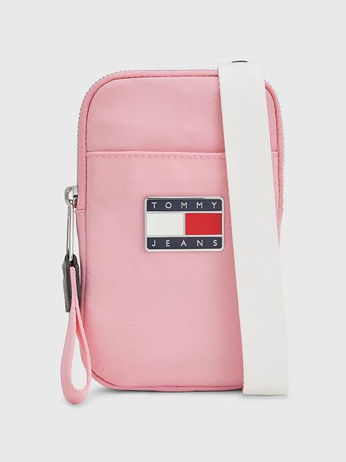 Tommy Hilfiger Recycled Phone Pouch Portefeuille Dames Roze | TH749FPZ