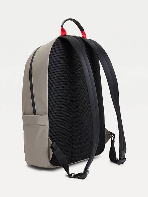 Tommy Hilfiger Recycled Polyester Signature Logo Backpack Tassen Heren Bruin | TH361PON