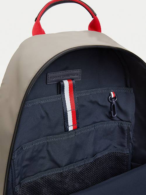 Tommy Hilfiger Recycled Polyester Signature Logo Backpack Tassen Heren Bruin | TH361PON