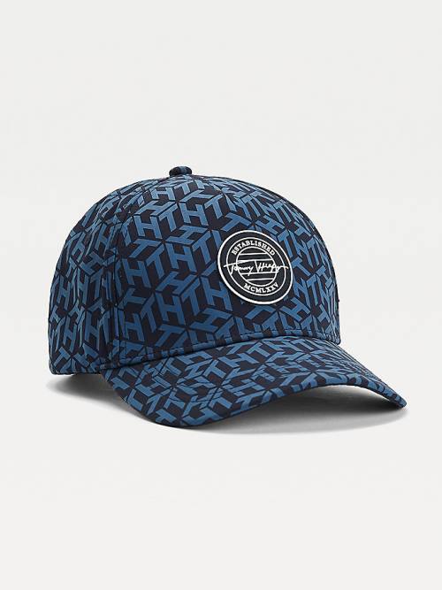 Tommy Hilfiger Recycled Signature Logo Cap Hoeden Heren Blauw | TH074JQN