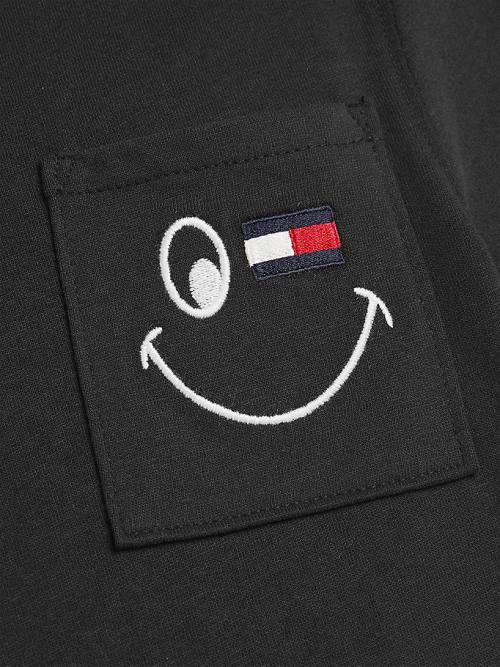 Tommy Hilfiger Recycled Smiley T-shirts Jongens Zwart | TH536LVJ