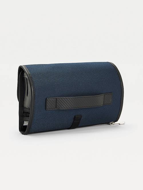 Tommy Hilfiger Recycled Travel Washbag Tassen Heren Blauw | TH609PVS