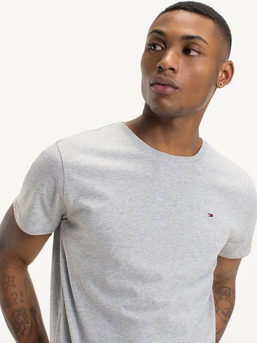 Tommy Hilfiger Regular Fit Crew T-shirts Heren Grijs | TH961CXH